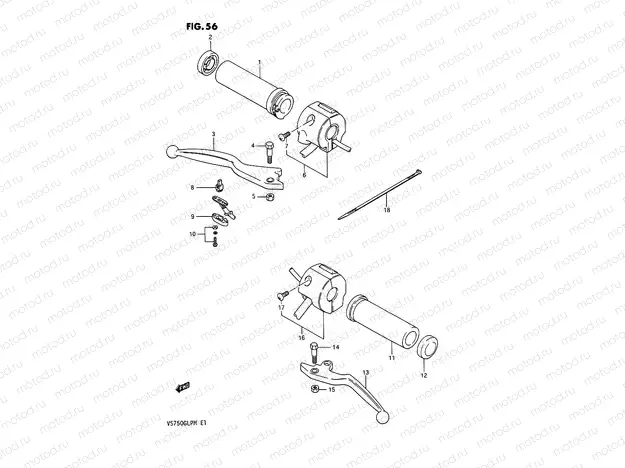 56 - HANDLE SWITCH (MODEL F/G/H/J)