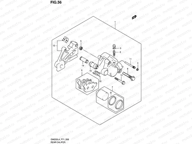56 - REAR CALIPER