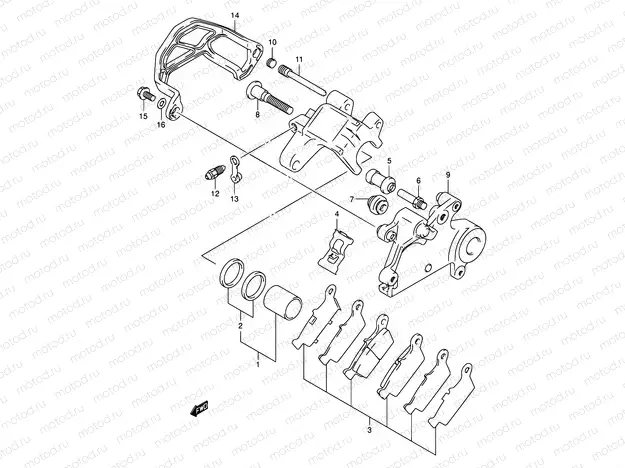 56 - REAR CALIPER