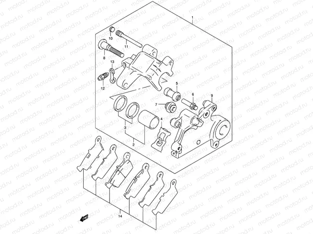 56 - REAR CALIPER