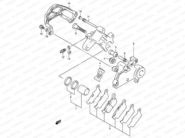 56 - REAR CALIPER