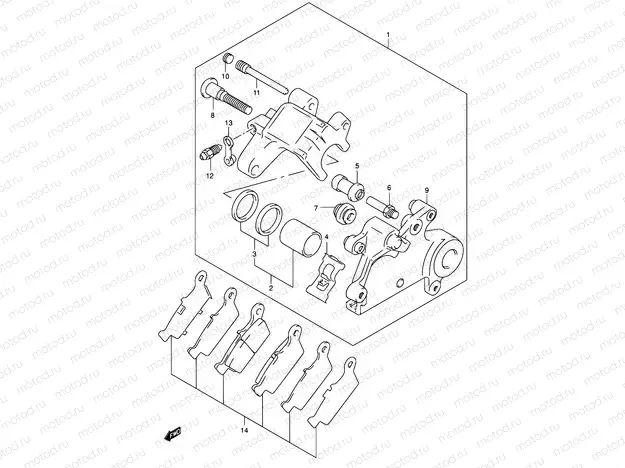 56 - REAR CALIPER