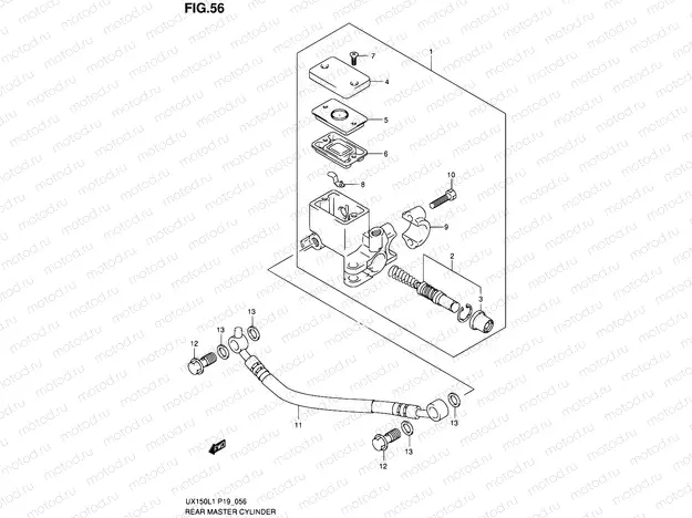 56 - REAR MASTER CYLINDER