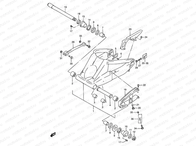56 - REAR SWINGING ARM
