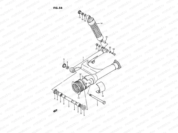 56 - REAR SWINGING ARM