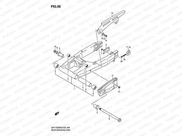 56 - REAR SWINGING ARM