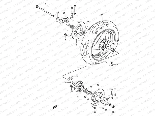 56 - REAR WHEEL