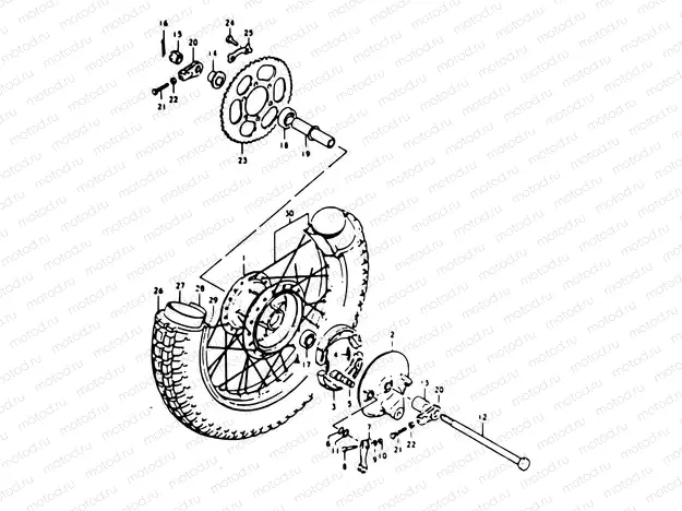 56 - REAR WHEEL