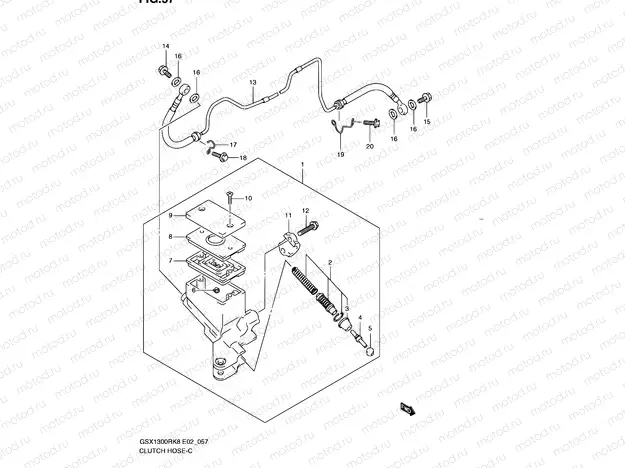 57 - CLUTCH HOSE