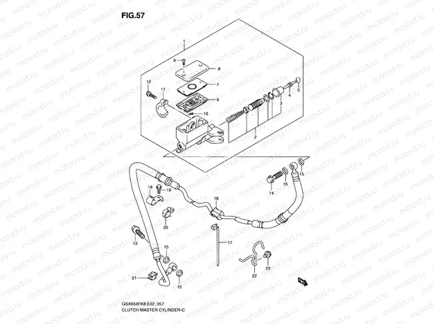 57 - CLUTCH MASTER CYLINDER