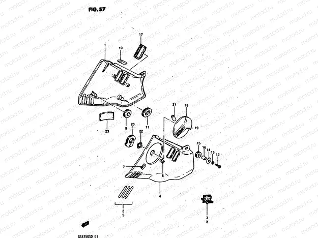 57 - FRAME COVER (MODEL D)