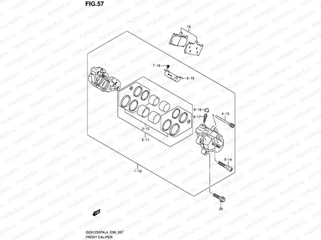 57 - FRONT CALIPER