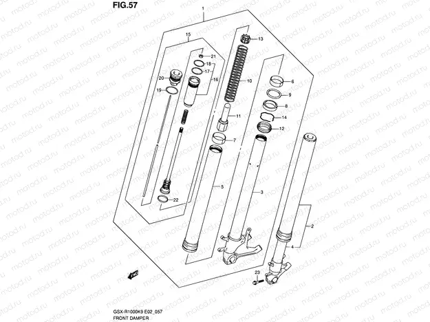57 - FRONT DAMPER