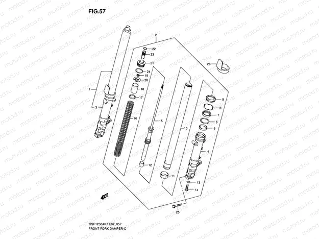 57 - FRONT DAMPER