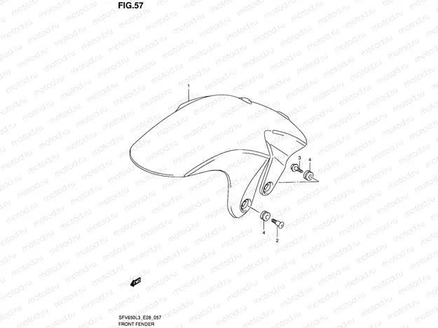 57 - FRONT FENDER