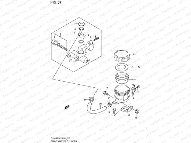 57 - FRONT MASTER CYLINDER