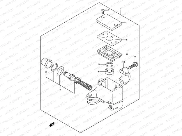 57 - FRONT MASTER CYLINDER (E02,E19,E24,E71)