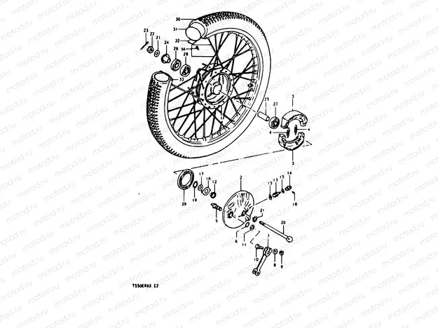 57 - FRONT WHEEL