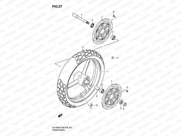57 - FRONT WHEEL