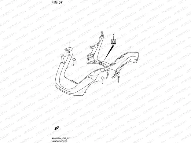 57 - HANDLE COVER
