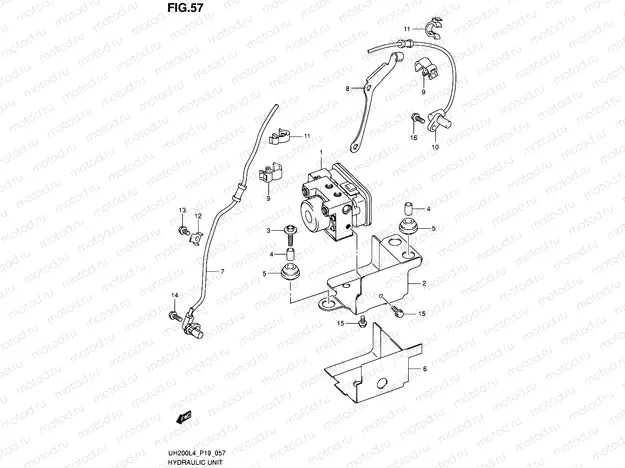 57 - HYDRAULIC UNIT (UH200AL4 P19)