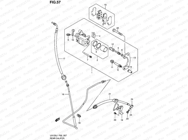 57 - REAR CALIPER