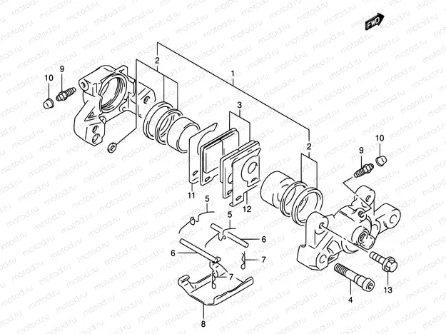 57 - REAR CALIPER