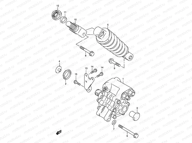 57 - REAR DAMPER