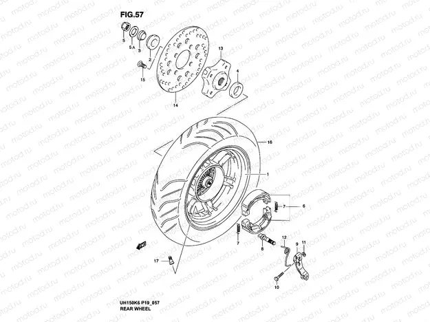 57 - REAR WHEEL