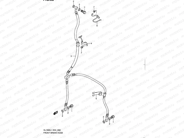 58 - FRONT BRAKE HOSE