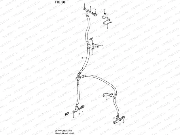 58 - FRONT BRAKE HOSE