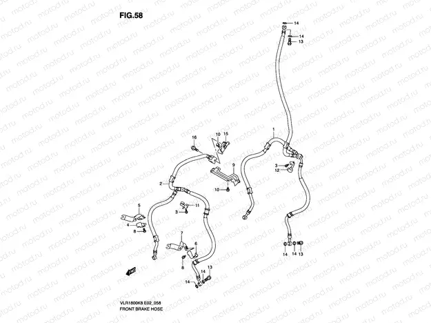 58 - FRONT BRAKE HOSE