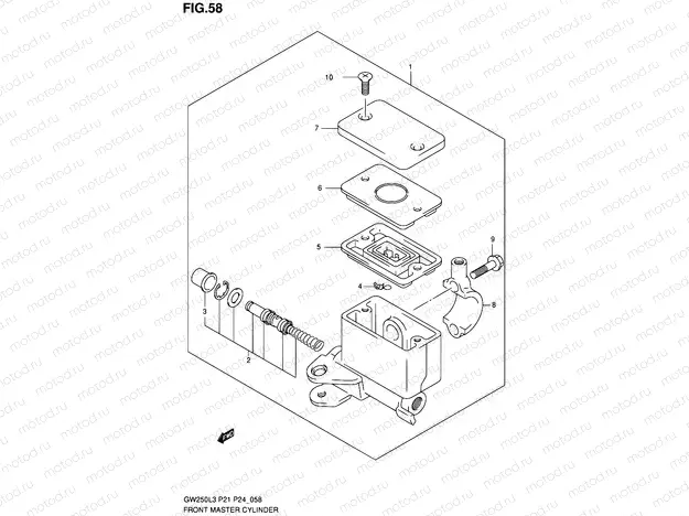 58 - FRONT MASTER CYLINDER