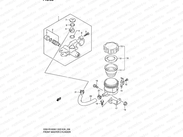 58 - FRONT MASTER CYLINDER