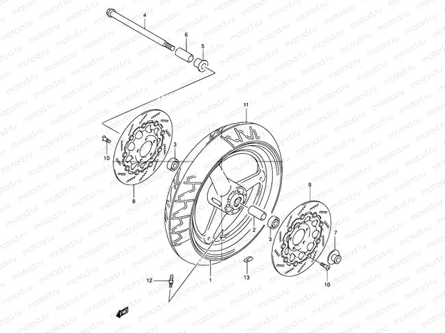 58 - FRONT WHEEL