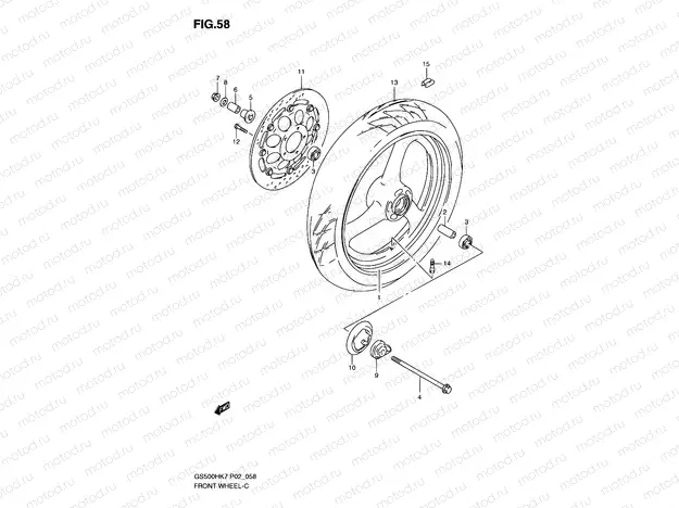 58 - FRONT WHEEL