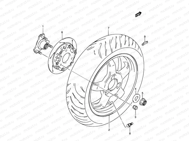 58 - REAR WHEEL