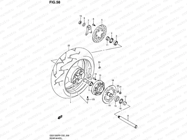 58 - REAR WHEEL