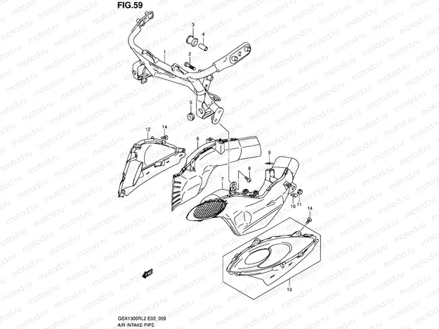 59 - AIR INTAKE PIPE