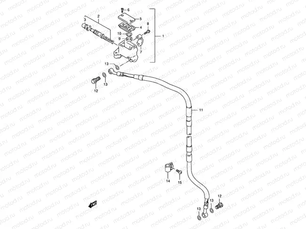 59 - FRONT MASTER CYLINDER (MODEL R P09)