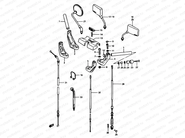 59 - HANDLEBAR (GSX1100EE)