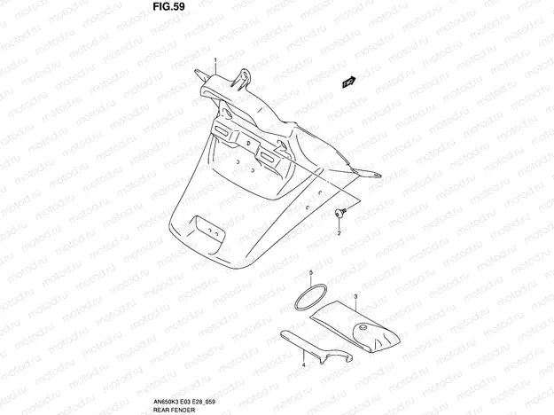 59 - REAR FENDER