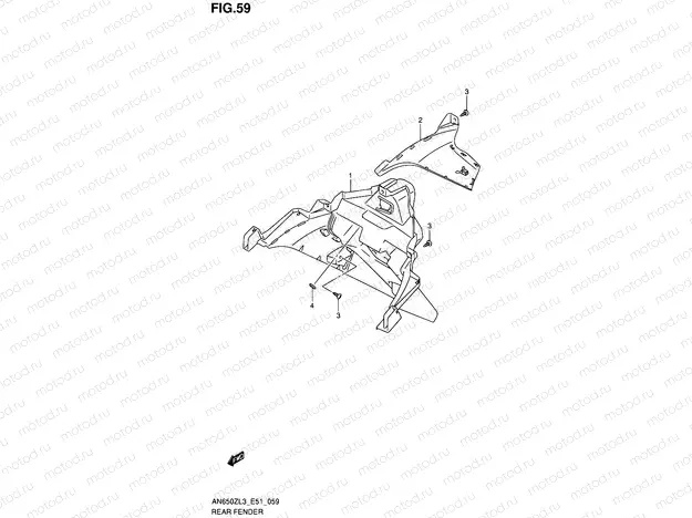 59 - REAR FENDER
