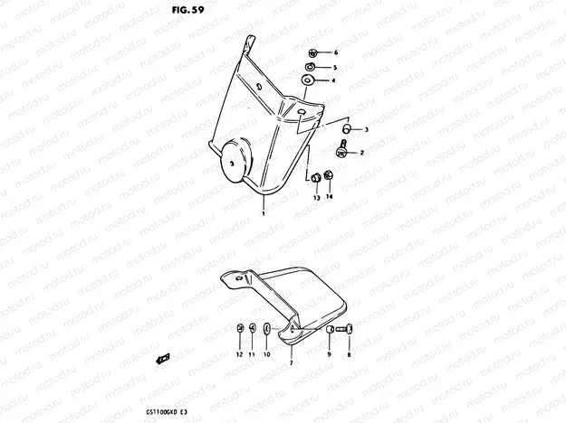 59 - REAR FENDER EXTENSION (OPTIONAL)