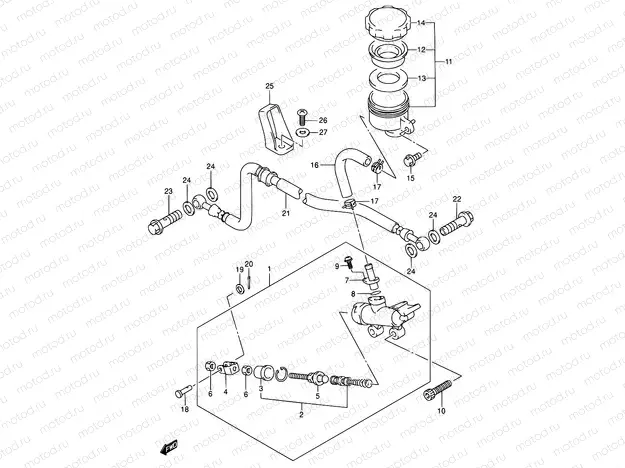 59 - REAR MASTER CYLINDER