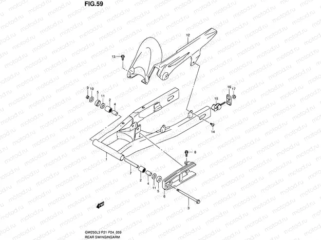 59 - REAR SWINGINGARM