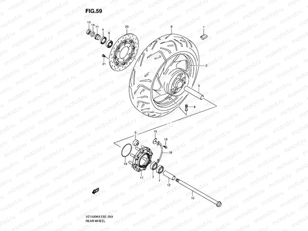 59 - REAR WHEEL