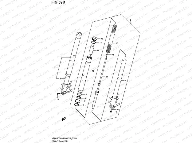59B - FRONT DAMPER (VZR1800L0/ZL0)