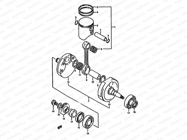 5A - CRANKSHAFT (MODEL R/S)