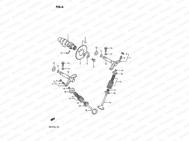 6 - CAM SHAFT - VALVE